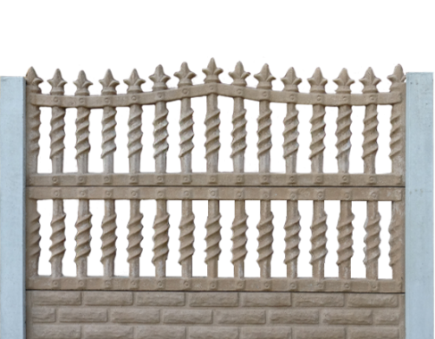 Reljefna ograda sa dva otvora